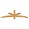 Ekena Millwork Alberta Rough Sawn Timber Gable Bracket, Western Red Cedar, 72"W x 21"H x 4"D x 4"F, 7/12 Pitch GBW072X21X0404ALB00RWR - alternate 1